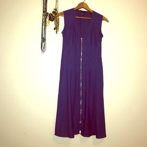 Zip front party dress